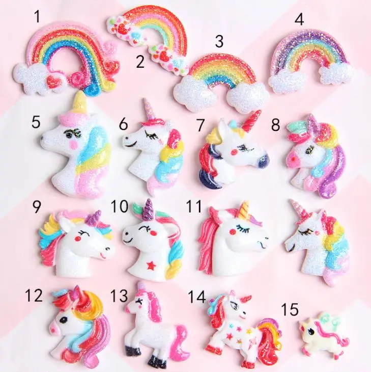 kawaii Flat back resin Colorful unicorns earring charms resin necklace pendant keychain charms for Christmas DIY decoration
kawaii Flat back resin Colorful unicorns earring charms resin necklace pendant keychain charms for Christmas DIY decoration