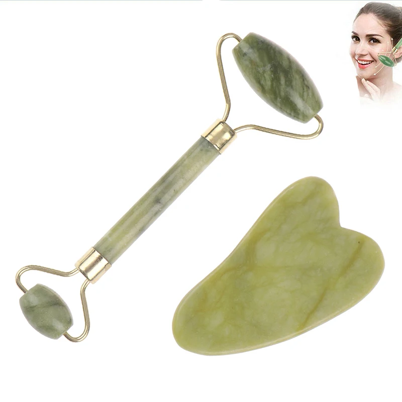 100% Natural Jade Stone Guasha Roller Massage Tool SPA Therapy Facial Slimming Massager Scraping Board Antistress Body Hot
100% Natural Jade Stone Guasha Roller Massage Tool SPA Therapy Facial Slimming Massager Scraping Board Antistress Body Hot