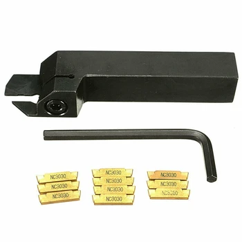 MGEHR1616-2 External Grooving Turning Lathe Bar Tool Holder with 10PCS MGMN200-G Inserts Set
MGEHR1616-2 External Grooving Turning Lathe Bar Tool Holder with 10PCS MGMN200-G Inserts Set