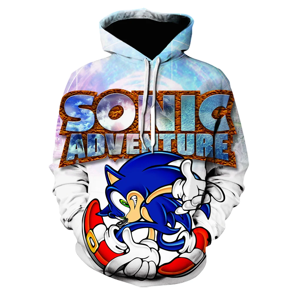 Толстовки Sonic Mario с 3D принтом для девочек и мальчиков лидер продаж повседневные