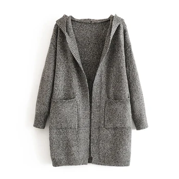 Women's Winter Autumn 2019 Knitted Cardigan Female Open Front Long Sleeve Cardigan Hooded Cardigan Casual Ladies Knitwear
Women's Winter Autumn 2019 Knitted Cardigan Female Open Front Long Sleeve Cardigan Hooded Cardigan Casual Ladies Knitwear