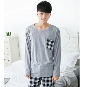 Plus Size Thin Cotton Casual Plaid Pajamas Sets For Men 2020 Autumn Winter Long Sleeve Pyjamas Male Homewear Lounge Home Clothes
Plus Size Thin Cotton Casual Plaid Pajamas Sets For Men 2020 Autumn Winter Long Sleeve Pyjamas Male Homewear Lounge Home Clothes