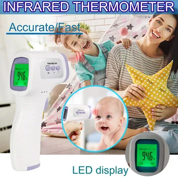 Digital Infrared Temperature Termometro Accurate Digital Thermograph LED Display Screen No Touch Heat Indicator Measurement
Digital Infrared Temperature Termometro Accurate Digital Thermograph LED Display Screen No Touch Heat Indicator Measurement