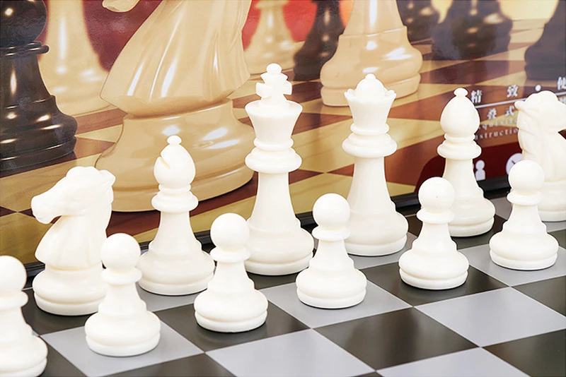 Generic Medieval Szachy Chess Set With Folding Chessboard 32