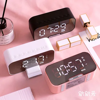 Classic Bluetooth Alarm Clock Bell Cute Charging Alarm Clock Digital Electronic Smart Reloj De Mesa Digital Alarm Clock BA60NZ 
Classic Bluetooth Alarm Clock Bell Cute Charging Alarm Clock Digital Electronic Smart Reloj De Mesa Digital Alarm Clock BA60NZ