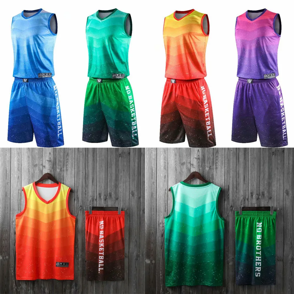 Children Kids Mens Gradient Breathable Plain Running Basketball Jersey Kit Set Uniforms Athletic Gem Sport Suits Customizing
Children Kids Mens Gradient Breathable Plain Running Basketball Jersey Kit Set Uniforms Athletic Gem Sport Suits Customizing