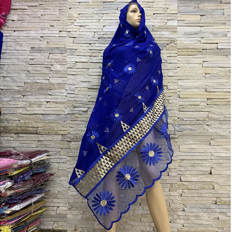 African Women Scarfs Embroidery Cotton Splicing net scarf Big Scarf Soft Headscarf Women Hijab Scarf BM819
African Women Scarfs Embroidery Cotton Splicing net scarf Big Scarf Soft Headscarf Women Hijab Scarf BM819