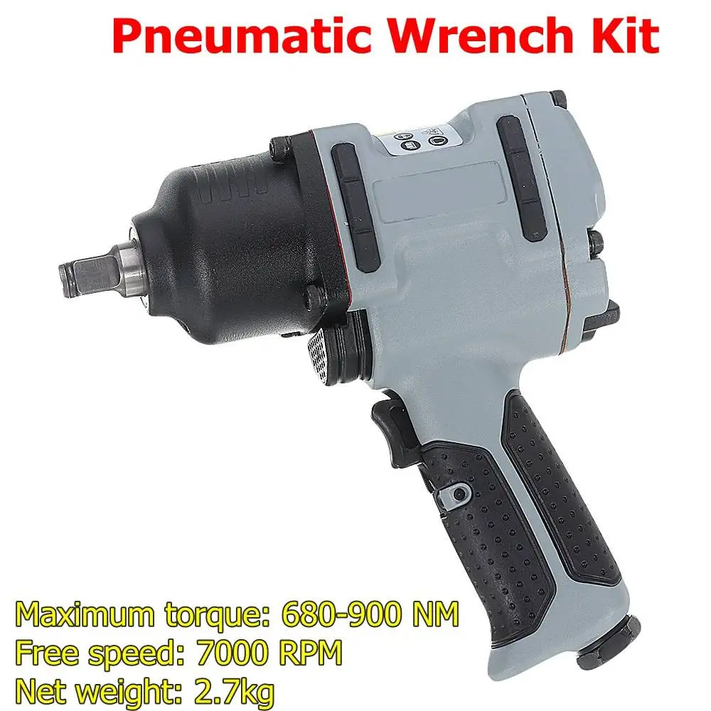 Pneumatic Wrench KIT Air Impact Wrench 1/2 Inch 16mm 7000 RPM Auto Repair Pneumatic Tools Spanners Air Tools With Rotary Switch
Pneumatic Wrench KIT Air Impact Wrench 1/2 Inch 16mm 7000 RPM Auto Repair Pneumatic Tools Spanners Air Tools With Rotary Switch