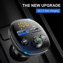Car FM Transmitter Wireless Bluetooth-Compatible MP3 Player Handsfree Call Car Kit Dual USB Charger with Display Car Accessories
Car FM Transmitter Wireless Bluetooth-Compatible MP3 Player Handsfree Call Car Kit Dual USB Charger with Display Car Accessories