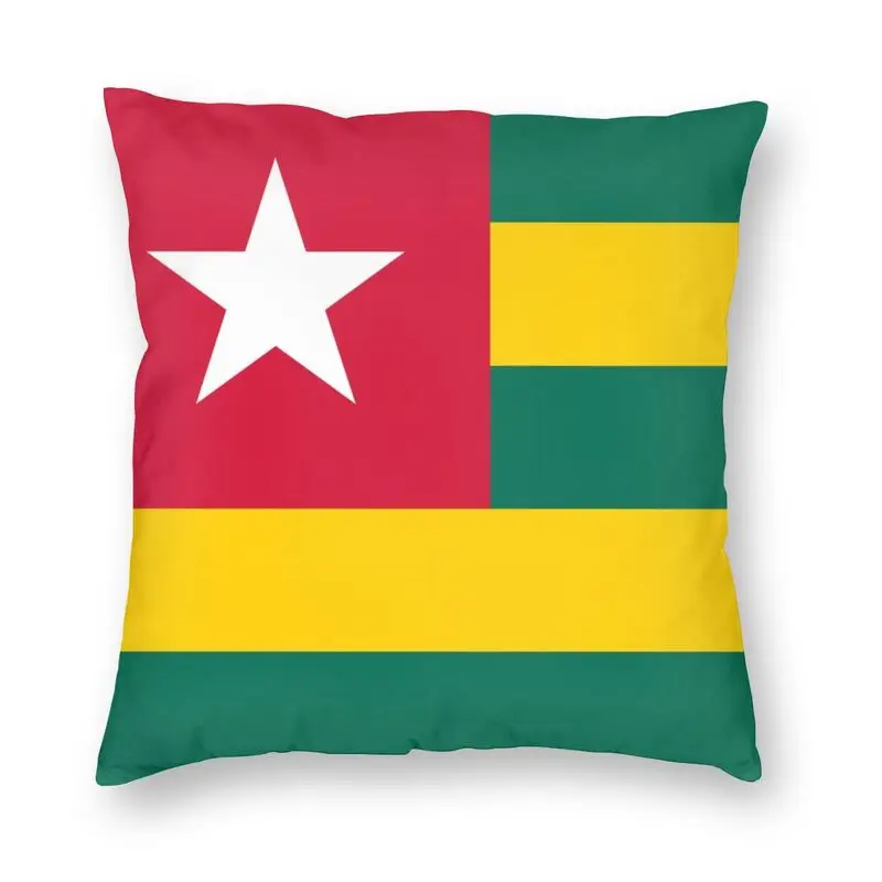 Flag Of Togo Cushion Cover 45x45cm Home Decorative 3D Print Throw Pillow for Car Two Side | Дом и сад