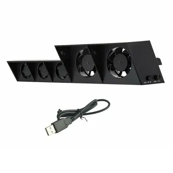 TP4-005 Smart Turbo Temperature Control USB Cooling Cooler 5-Fan for Playstation 4 for PS4 Radiation Fan
TP4-005 Smart Turbo Temperature Control USB Cooling Cooler 5-Fan for Playstation 4 for PS4 Radiation Fan