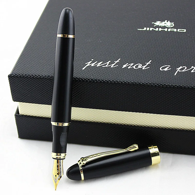 Перьевая ручка JINHAO X450 advanced 18K GP чернильная Nib матовая черная металлическая