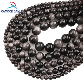 Natural Stone Precious Silvery Obsidian Round Strand Beads 4 6 8 10 12 14 16MM Fit Diy Brads For Charms Bracelet Necklace Making
Natural Stone Precious Silvery Obsidian Round Strand Beads 4 6 8 10 12 14 16MM Fit Diy Brads For Charms Bracelet Necklace Making