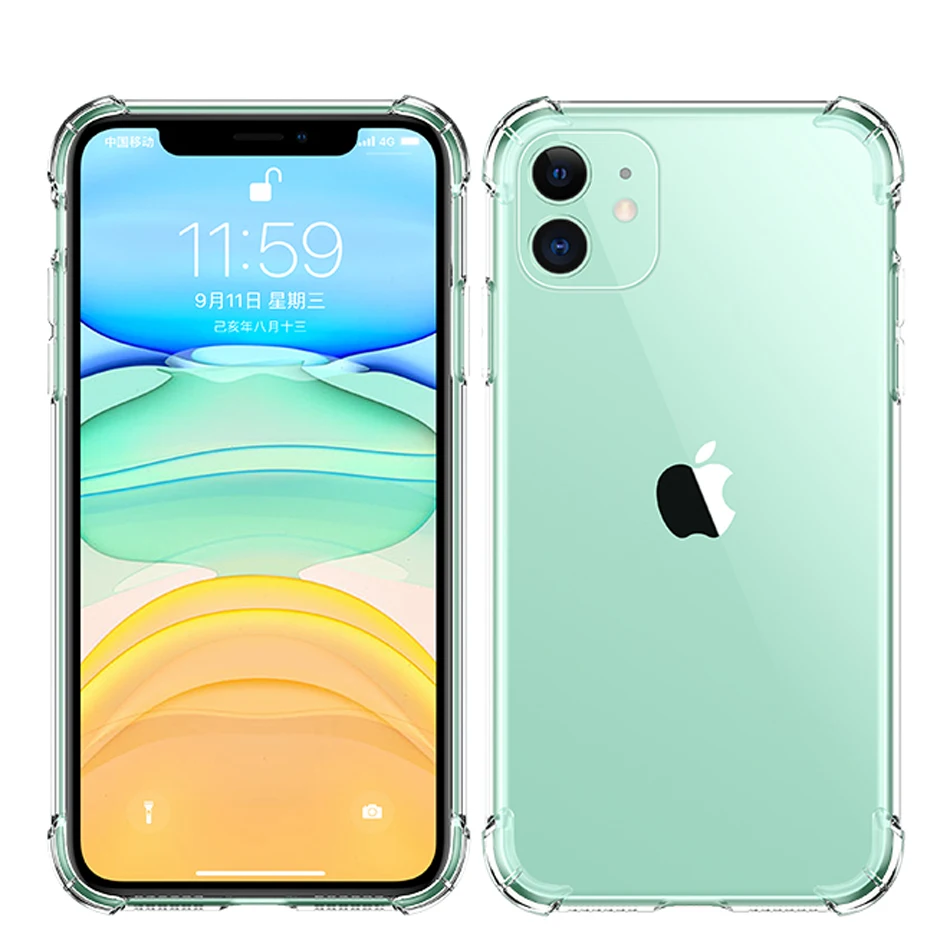 soft thin Transparent TPU Case For iPhone 11 Airbag Clear Silicon Shockproof Anti-knock Cover For iPhone 11 Pro Max Case shell
soft thin Transparent TPU Case For iPhone 11 Airbag Clear Silicon Shockproof Anti-knock Cover For iPhone 11 Pro Max Case shell
