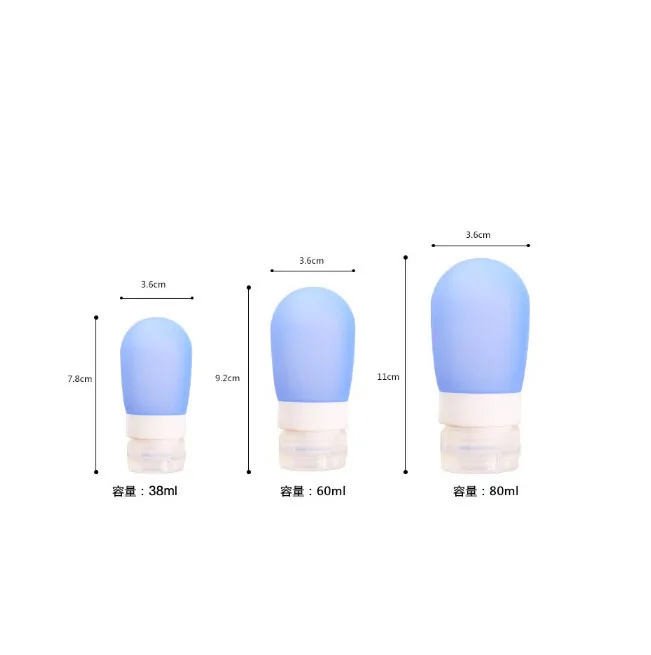 38ml/60ml/80ml Portable Silicone Bottle Empty Travel Lotion Packing Press Bottle For Bath Container
38ml/60ml/80ml Portable Silicone Bottle Empty Travel Lotion Packing Press Bottle For Bath Container