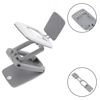 3XABS+Acrylic Optical Lens Desk-top Multifunctional Foldable Rechargeable Magnifier with 9 LED Light for Reading and Inspection
3XABS+Acrylic Optical Lens Desk-top Multifunctional Foldable Rechargeable Magnifier with 9 LED Light for Reading and Inspection