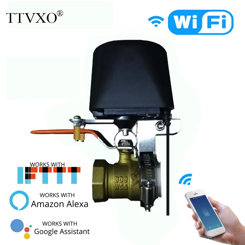 Умный клапан Wi Fi для системы автоматизации дома управление клапаном газа или