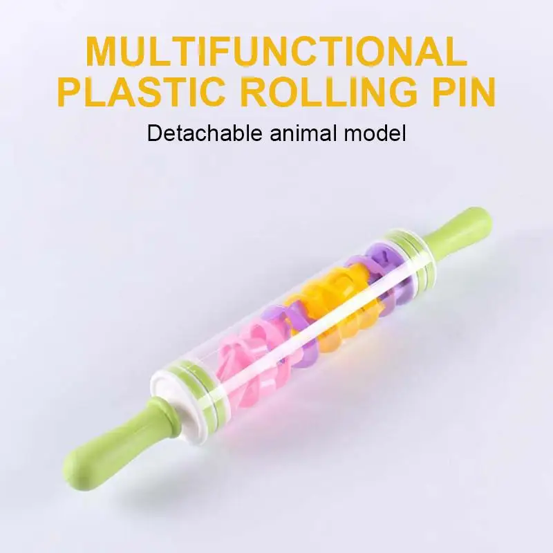 Multifunction Plastic Rolling Pin Detachable with 9 pcs Fondant Cake Mold Activity Creative children Rolling Pins
Multifunction Plastic Rolling Pin Detachable with 9 pcs Fondant Cake Mold Activity Creative children Rolling Pins