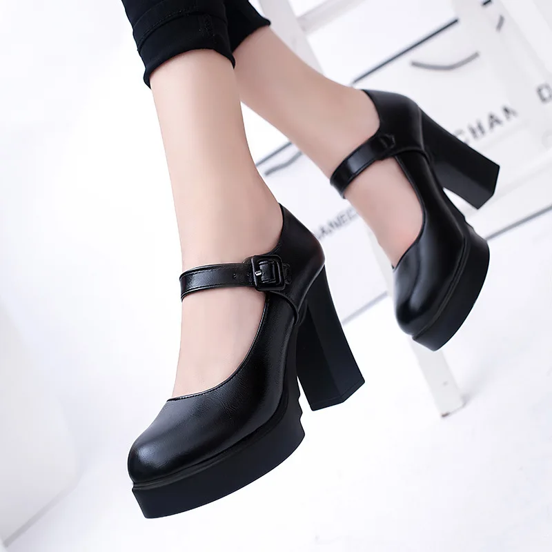 2019 spring autumn women's professional work shoes thick with waterproof platform high heels shallow mouth polyurethane shoes
2019 spring autumn women's professional work shoes thick with waterproof platform high heels shallow mouth polyurethane shoes