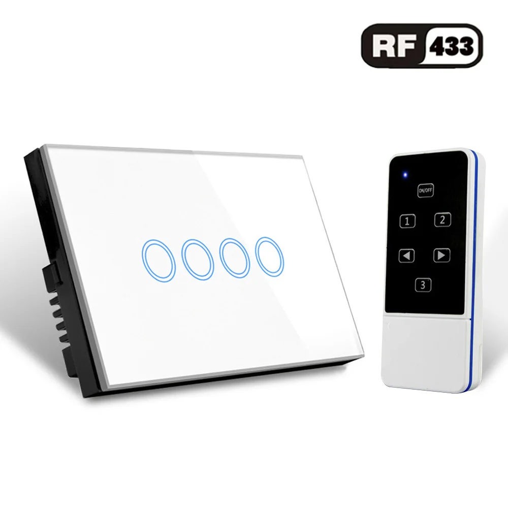 US Standard 4 Gang WIFI 2.4GHz Control Touch Switch, Crystal Glass AC 110-240V,Support Alexa & Google Assistant Switch
US Standard 4 Gang WIFI 2.4GHz Control Touch Switch, Crystal Glass AC 110-240V,Support Alexa & Google Assistant Switch