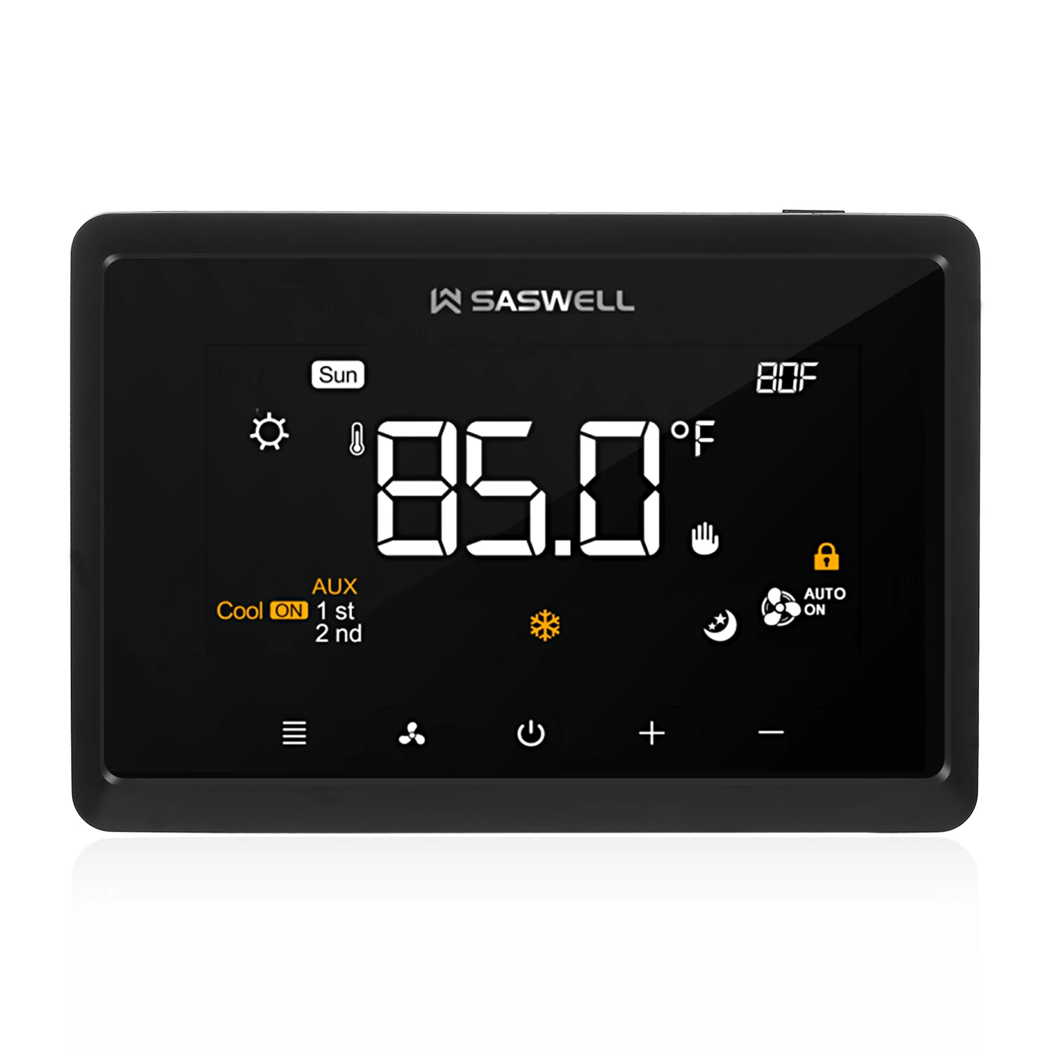 Wifi Programmable Thermostat wit 4in Touchscreen Compatible with Alexa Google Home Stages Up to 3H/2C 2H/1C Heat Pump Thermostat
Wifi Programmable Thermostat wit 4in Touchscreen Compatible with Alexa Google Home Stages Up to 3H/2C 2H/1C Heat Pump Thermostat