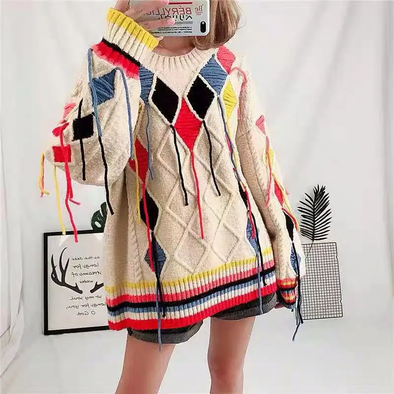 KIYUMI Sweater Heavy-duty Embroidery Color Match Striped Sweaters 2019 New V-neck Long Sleeve Cotton Pullover Slim Women Sweater
KIYUMI Sweater Heavy-duty Embroidery Color Match Striped Sweaters 2019 New V-neck Long Sleeve Cotton Pullover Slim Women Sweater
