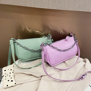 Fashion Exquisite Shopping Bag Female Crossbody Bag Solid Color Women PU Chain Female Purse Shoulder Handbag
Fashion Exquisite Shopping Bag Female Crossbody Bag Solid Color Women PU Chain Female Purse Shoulder Handbag