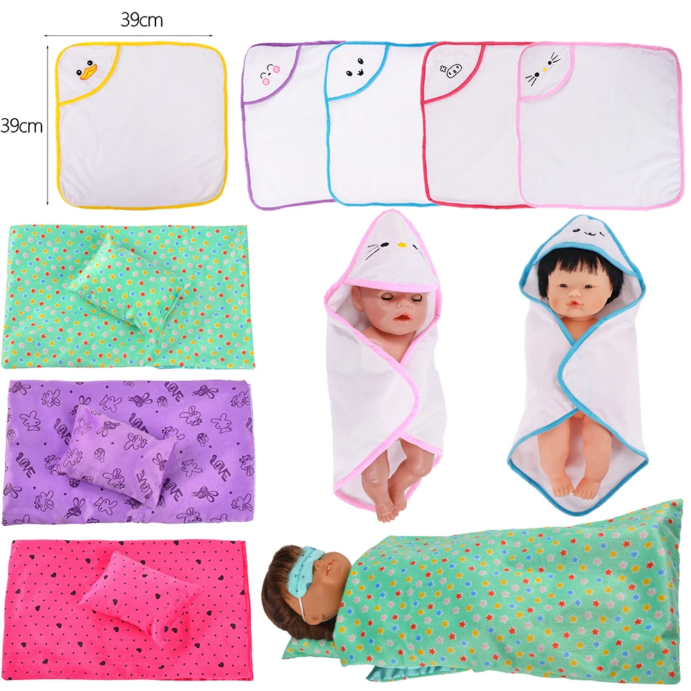 

Doll Accessories Sleeping Bag Pajamas Choose Our Generation For 18 Inch American Doll&Born Baby Doll Clothes 43cm Free Shipping