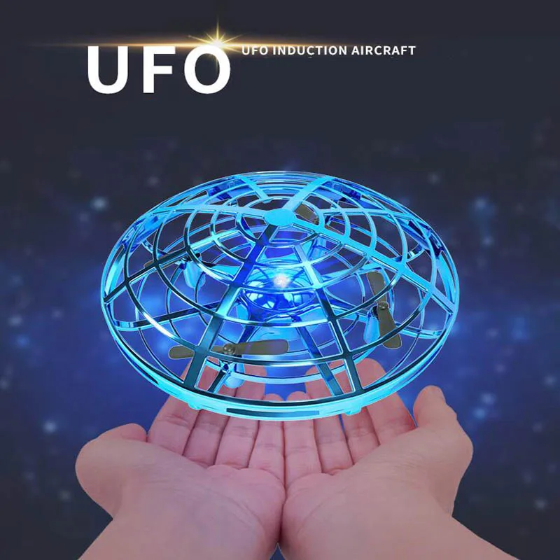 

UFO Ball Flying Aircraft Anti-collision Hand UFO Helicopter mini drone small intelligent induction quadcopter Drones for kid Toy