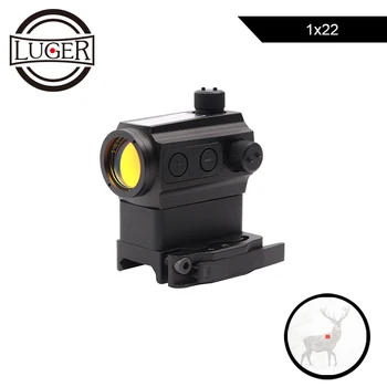 LUGER Tactical 1X22 Reflex Red Dot Sight Scope With Quick Detach Holographic Collimator Dot Riflescope For Air Gun Hunting
LUGER Tactical 1X22 Reflex Red Dot Sight Scope With Quick Detach Holographic Collimator Dot Riflescope For Air Gun Hunting