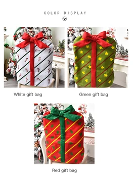 Christmas Chair Back Cover Cute Bow Gift Package Chair Cover Christmas Restaurant Home Cartoon Chair Back Cover 
Christmas Chair Back Cover Cute Bow Gift Package Chair Cover Christmas Restaurant Home Cartoon Chair Back Cover