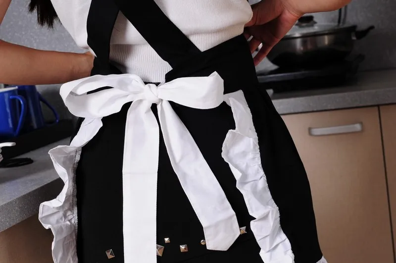 Women Kitchen Apron Plain White Cotton Japanese Elegant Ruffled Harajuku Soft Sister Cosplay Tablier de Cuisine Short Apron Women Kitchen Apron Plain White Cotton Japanese Elegant Ruffled Harajuku Soft Sister Cosplay Tablier de Cuisine Short Apron