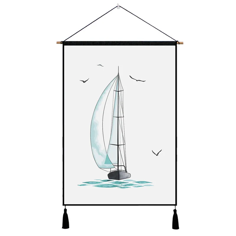 Sailboat Fish Nordic Tapestry Hanging Wall Picture Cotton Cloth Art Beautiful Apartment Dorm Living Room Decoration Tapestries
Sailboat Fish Nordic Tapestry Hanging Wall Picture Cotton Cloth Art Beautiful Apartment Dorm Living Room Decoration Tapestries