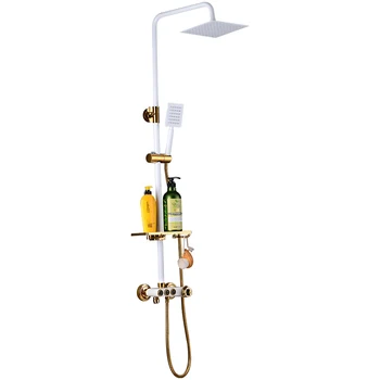 Bathroom Pressurized All Copper Constant Temperature White Shower Set European Toilet Paint Black Nozzle
Bathroom Pressurized All Copper Constant Temperature White Shower Set European Toilet Paint Black Nozzle