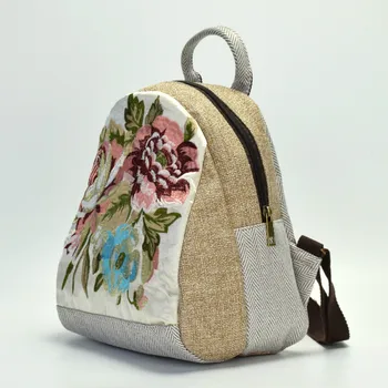 College Ethnic Embroidery Linen Backpack Mobile Phon Women's Small Bag Versatile Simple Embroidery Student Travel Backpack 
College Ethnic Embroidery Linen Backpack Mobile Phon Women's Small Bag Versatile Simple Embroidery Student Travel Backpack