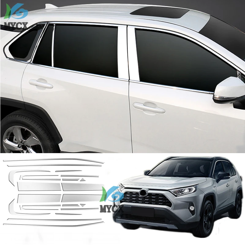 

22pcs For Toyota RAV4 2019 2020 Accessories Front Grille Trim Cover Racing Grills Decoration Frame Exterior Modification