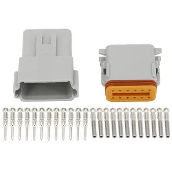 1 Set DJ3121Y-1.6-11/21 DT Connectors 12 Pin DT04-12P/DT06-12S Automobile waterproof wire electrical connector plug
1 Set DJ3121Y-1.6-11/21 DT Connectors 12 Pin DT04-12P/DT06-12S Automobile waterproof wire electrical connector plug