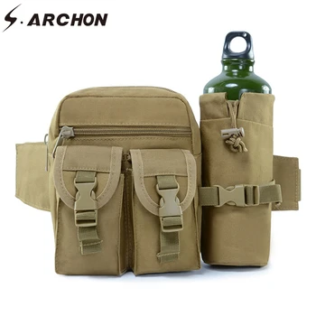 

S.ARCHON 1000D NYLON Tactical Waist Bag Men Waterproof Waist Bags Travelling Soilder Combat Military Pouch Molle Sporing Bag Men