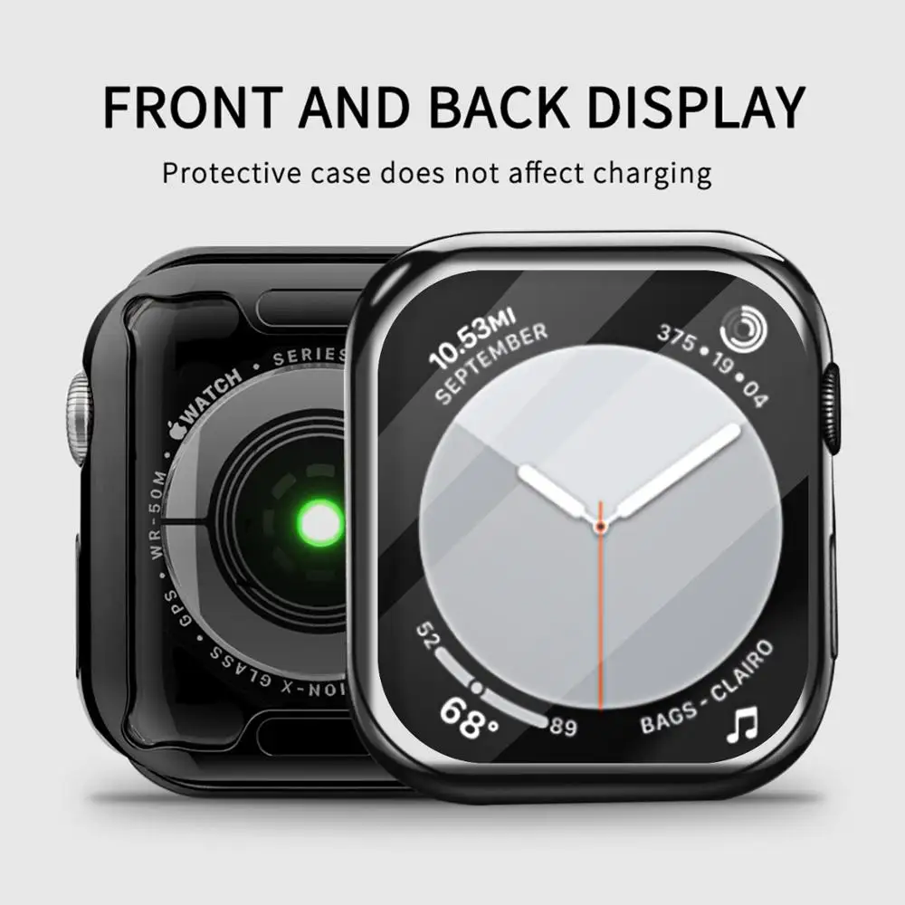 360 Slim Watch Cover for Apple Watch Case series 6 SE 5 4 3 2 1 42MM 38MM Soft Clear TPU Screen Protector for iWatch 44MM 40MM
360 Slim Watch Cover for Apple Watch Case series 6 SE 5 4 3 2 1 42MM 38MM Soft Clear TPU Screen Protector for iWatch 44MM 40MM