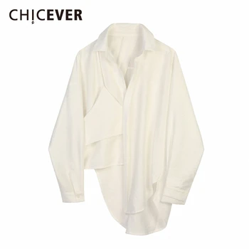 CHICEVER Women Black Asymmetrical Big Size Blouse New Lapel Long Sleeve Loose Fit Shirt Fashion Tide Spring Autumn 2020 Clothes
CHICEVER Women Black Asymmetrical Big Size Blouse New Lapel Long Sleeve Loose Fit Shirt Fashion Tide Spring Autumn 2020 Clothes