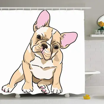 Shower Curtain Set with Hooks 66x72 Drawing French Doggy Funny Dog Bulldog Companion Happy Isolated Animals Wildlife Drawn
Shower Curtain Set with Hooks 66x72 Drawing French Doggy Funny Dog Bulldog Companion Happy Isolated Animals Wildlife Drawn