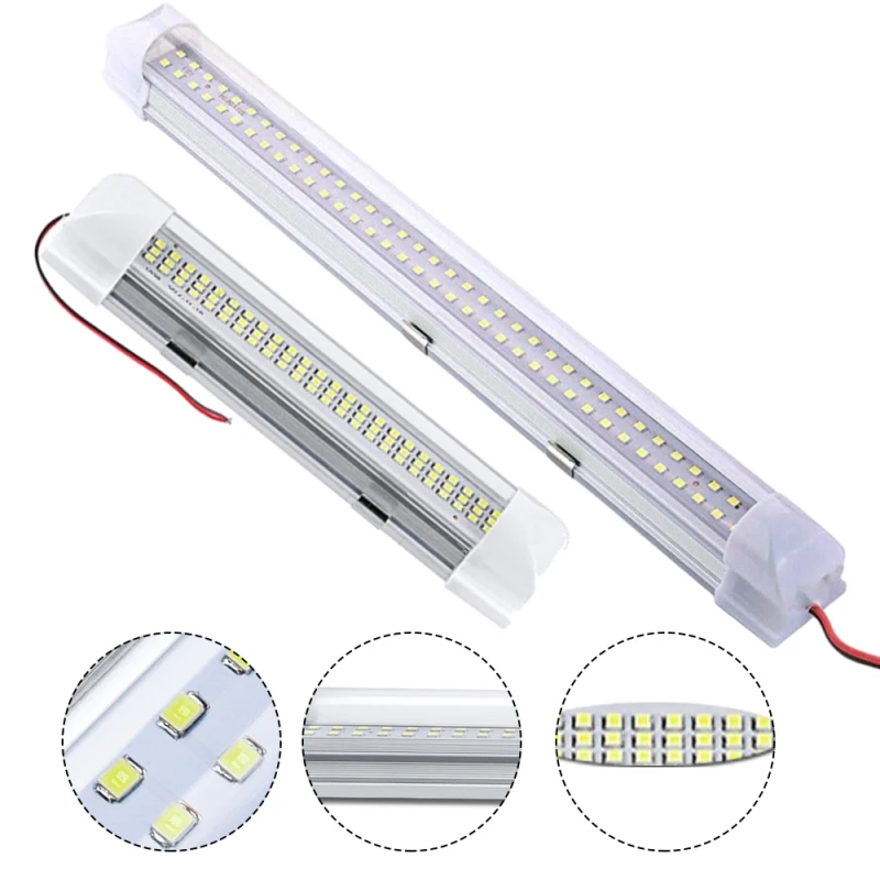 2Pcs 72 LED Car Interior White Strip Light Bar Car Interior Lamp with On/Off Switch for Van Lorry Truck Camper Boat 2 Sizes
2Pcs 72 LED Car Interior White Strip Light Bar Car Interior Lamp with On/Off Switch for Van Lorry Truck Camper Boat 2 Sizes