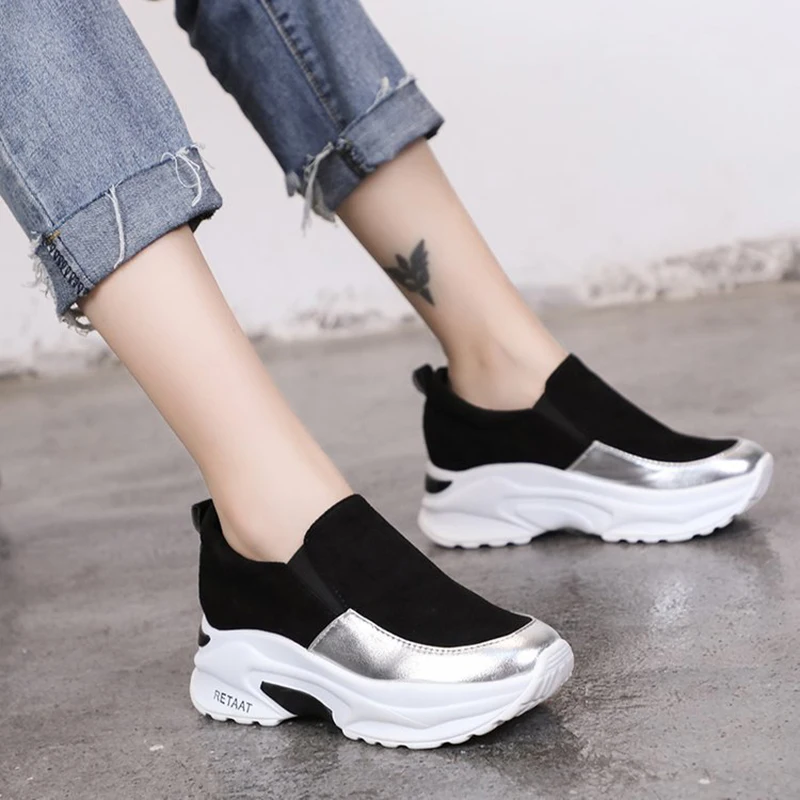 Women Sneakers Fashion Sock Shoes Female Vulcanized Shoes Casual Slip On Flats Ladies Trainers Tenis Feminino 2019
Women Sneakers Fashion Sock Shoes Female Vulcanized Shoes Casual Slip On Flats Ladies Trainers Tenis Feminino 2019