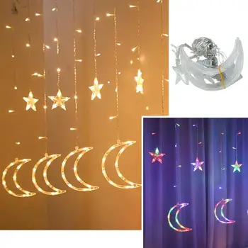 Eid Mubarak LED Light String Moon Star Ramadan Kareem Light String Decorative Lamp 220V European Plug
Eid Mubarak LED Light String Moon Star Ramadan Kareem Light String Decorative Lamp 220V European Plug