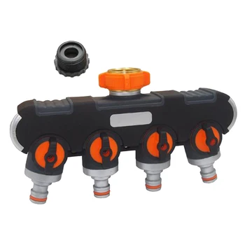 4 Way Garden Hose Splitter Connector & Conversion Set Heavy Duty for Outdoor Faucet with Shut-Off Valves Easy To Install
4 Way Garden Hose Splitter Connector & Conversion Set Heavy Duty for Outdoor Faucet with Shut-Off Valves Easy To Install