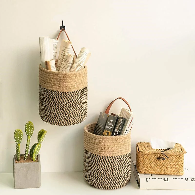 Household Natural Woven Basket Hanging Flower Pot Imitation Rattan Wall Hanging Artificial Flower Potted Plant Home Decor
Household Natural Woven Basket Hanging Flower Pot Imitation Rattan Wall Hanging Artificial Flower Potted Plant Home Decor