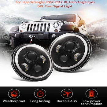 7" LED Headlight Assembly with Halo Angel Eye for Suzuki Samurai for Jeep Wrangler JK TJ 1997-2018 Lada Niva Beetle Classic
7" LED Headlight Assembly with Halo Angel Eye for Suzuki Samurai for Jeep Wrangler JK TJ 1997-2018 Lada Niva Beetle Classic