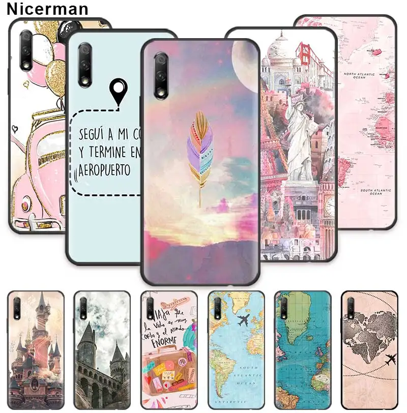 Travel All over The World Map Plane Art Case for Huawei Honor Play 3e 3 20S 20 10i 10 Lite 9X Pro 8S 8X 8C Casos Black Silicone
Travel All over The World Map Plane Art Case for Huawei Honor Play 3e 3 20S 20 10i 10 Lite 9X Pro 8S 8X 8C Casos Black Silicone