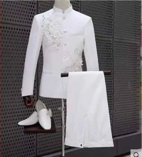 New White Chorus Suit Male Adult Chorus Performance Clothing Annual Meeting Stage Dress Host Dress 
New White Chorus Suit Male Adult Chorus Performance Clothing Annual Meeting Stage Dress Host Dress