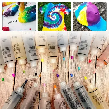 18 Colors DIY Tulip One Step Tie Dye Kit Vibrant Fabric Textile Permanent Paint Color For Clothing Craft Spare Dying With Gloves
18 Colors DIY Tulip One Step Tie Dye Kit Vibrant Fabric Textile Permanent Paint Color For Clothing Craft Spare Dying With Gloves